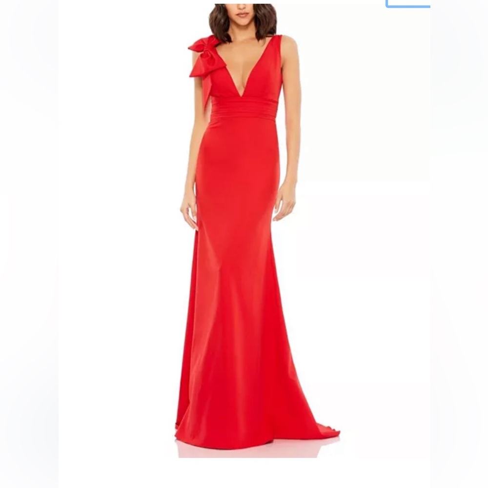 Mac Duggal Vibrant Red Maxi Dress